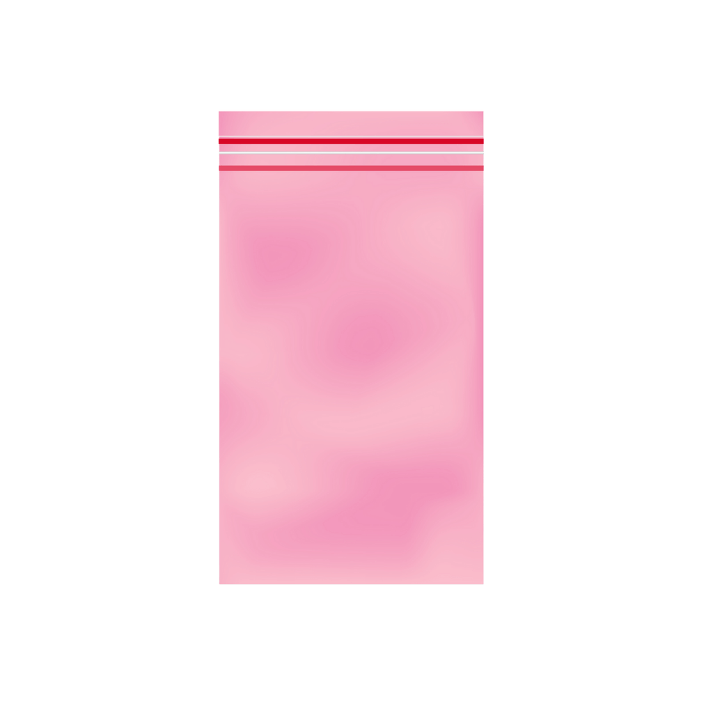 Gripzak 40x60mm met roze tint, 90 micron