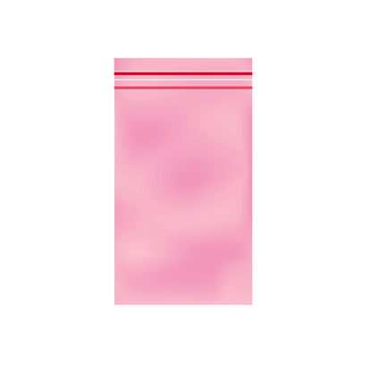 Gripzak 40x60mm met roze tint, 90 micron
