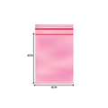 Gripzak 40x40mm met roze tint, 90 micron