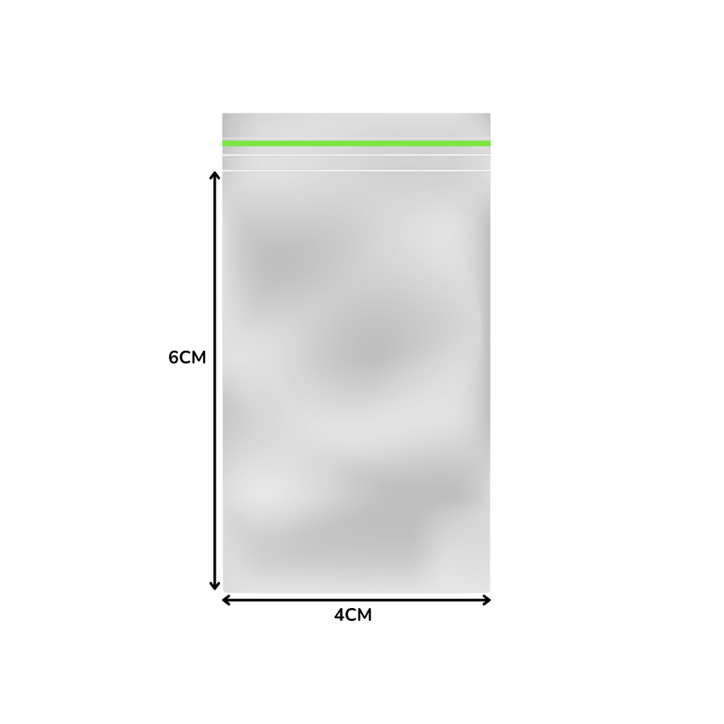 Transparante gripzak 40x60mm, 90 micron
