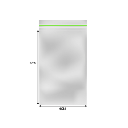Transparante gripzak 40x60mm, 90 micron