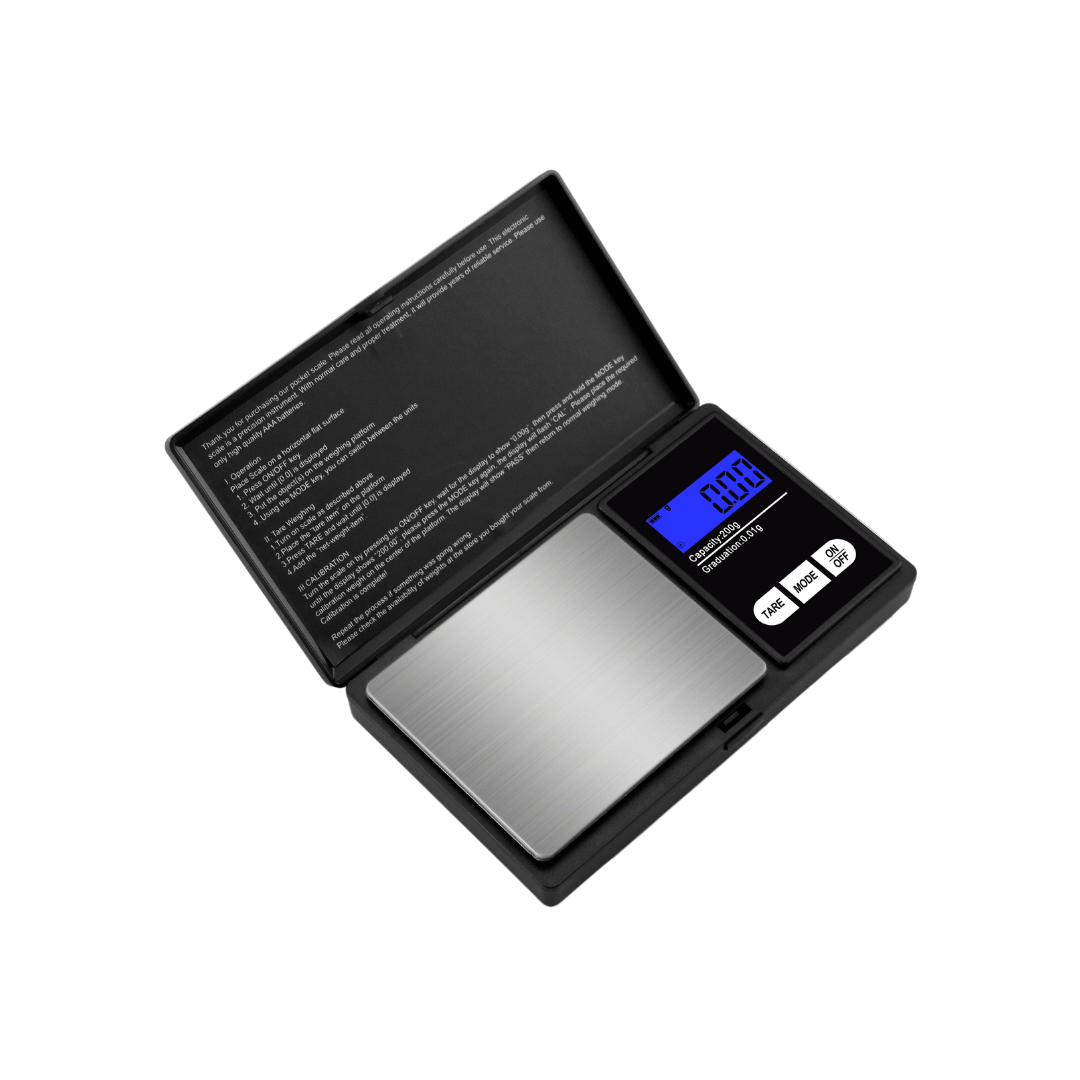 Digitale precisieweegschaal met slank design, bereik 0,01G tot 200G