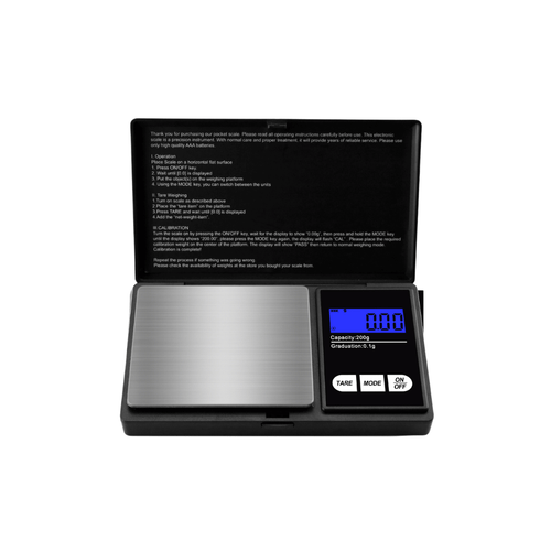 Digitale precisieweegschaal met slank design, bereik 0,01G tot 200G