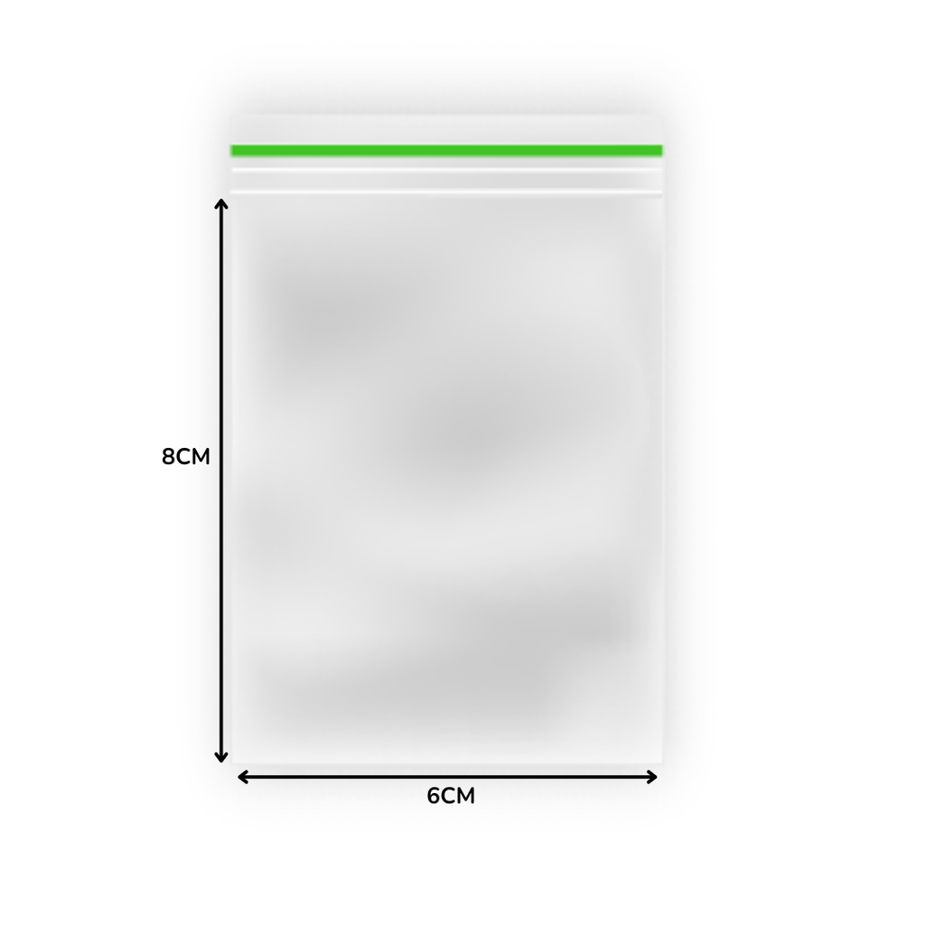 Transparante gripzak 60x80mm, 90 micron