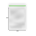 Transparante gripzak 60x80mm, 90 micron