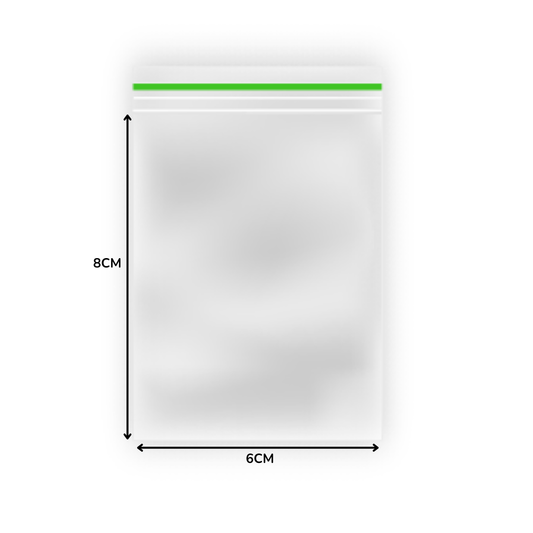 Transparante gripzak 60x80mm, 90 micron
